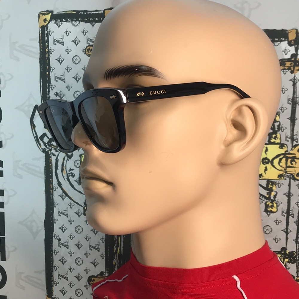 New Authentic Black Sunglasses with Gold Accents GG0910S 001 - Picture 12 of 12